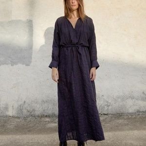 ESBY- SUZANNA DRESS - MIDNIGHT WINDOWPANE